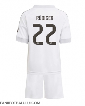 Real Madrid Antonio Rudiger #22 Echipament de Fotbal Replică 2025-26 Copii Acasa (+ Șorturi)